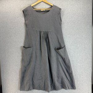 Gray Sleeveless Midi Dress